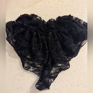 Free People Black Lace Panties
